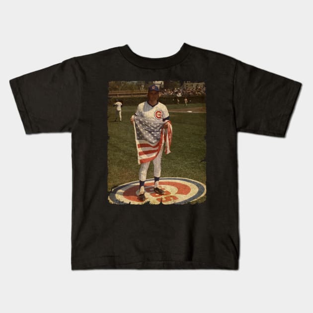 Rick Monday in Chicago Cubs Kids T-Shirt by Krizleberation